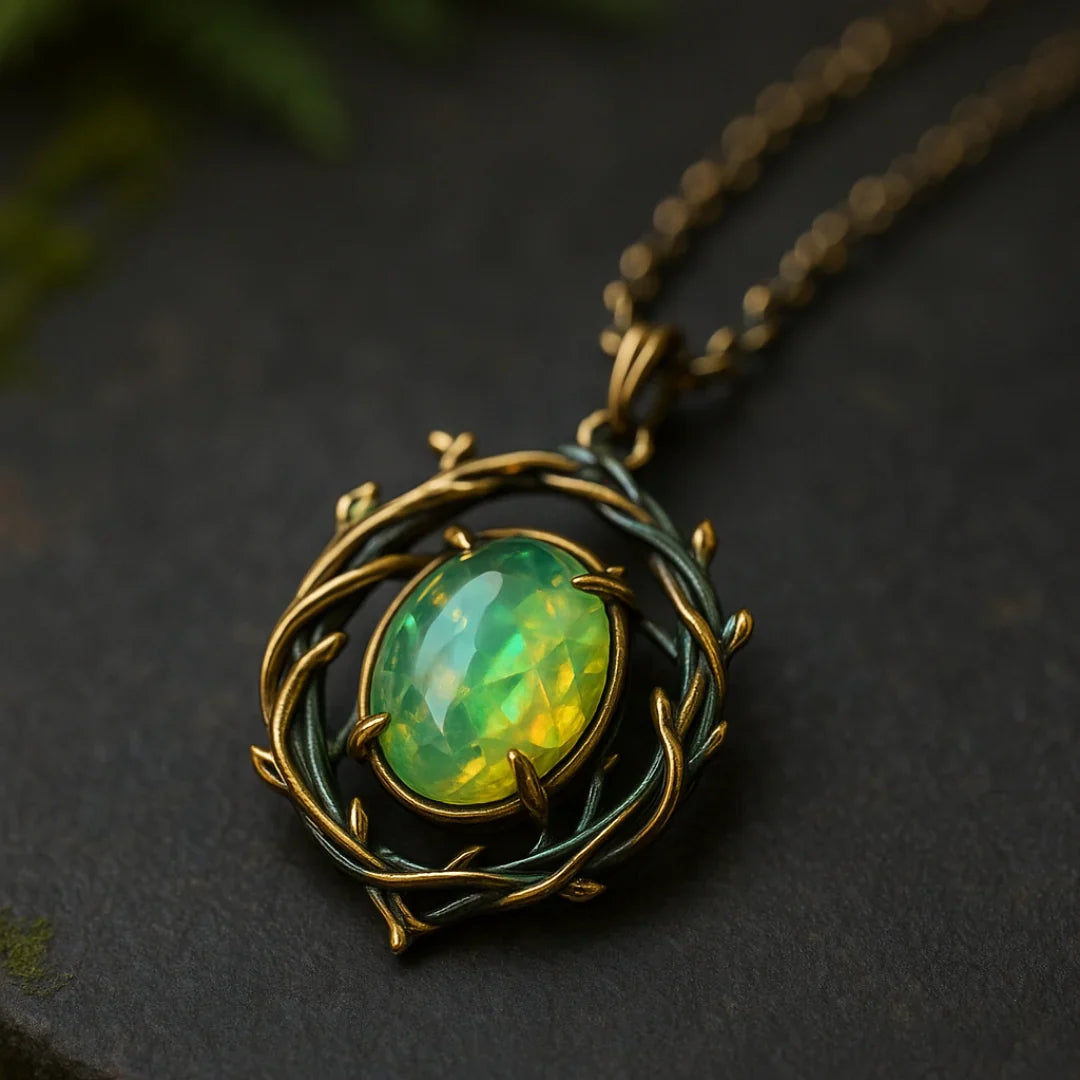 Green Opal Nature Necklace