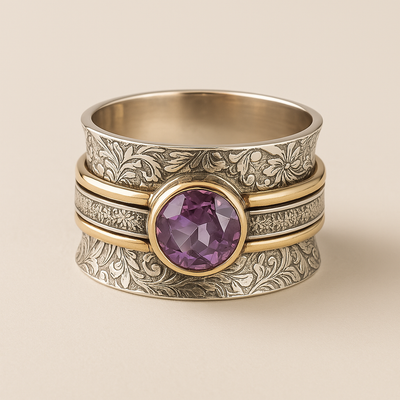 Bohemian Crystal Meditation Ring