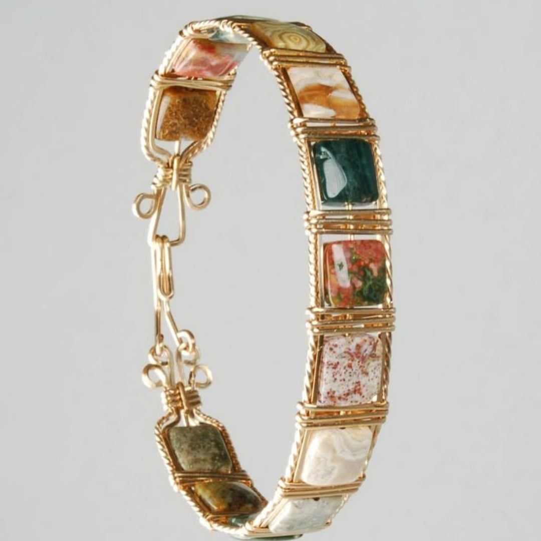 Golden Colorful Bracelet