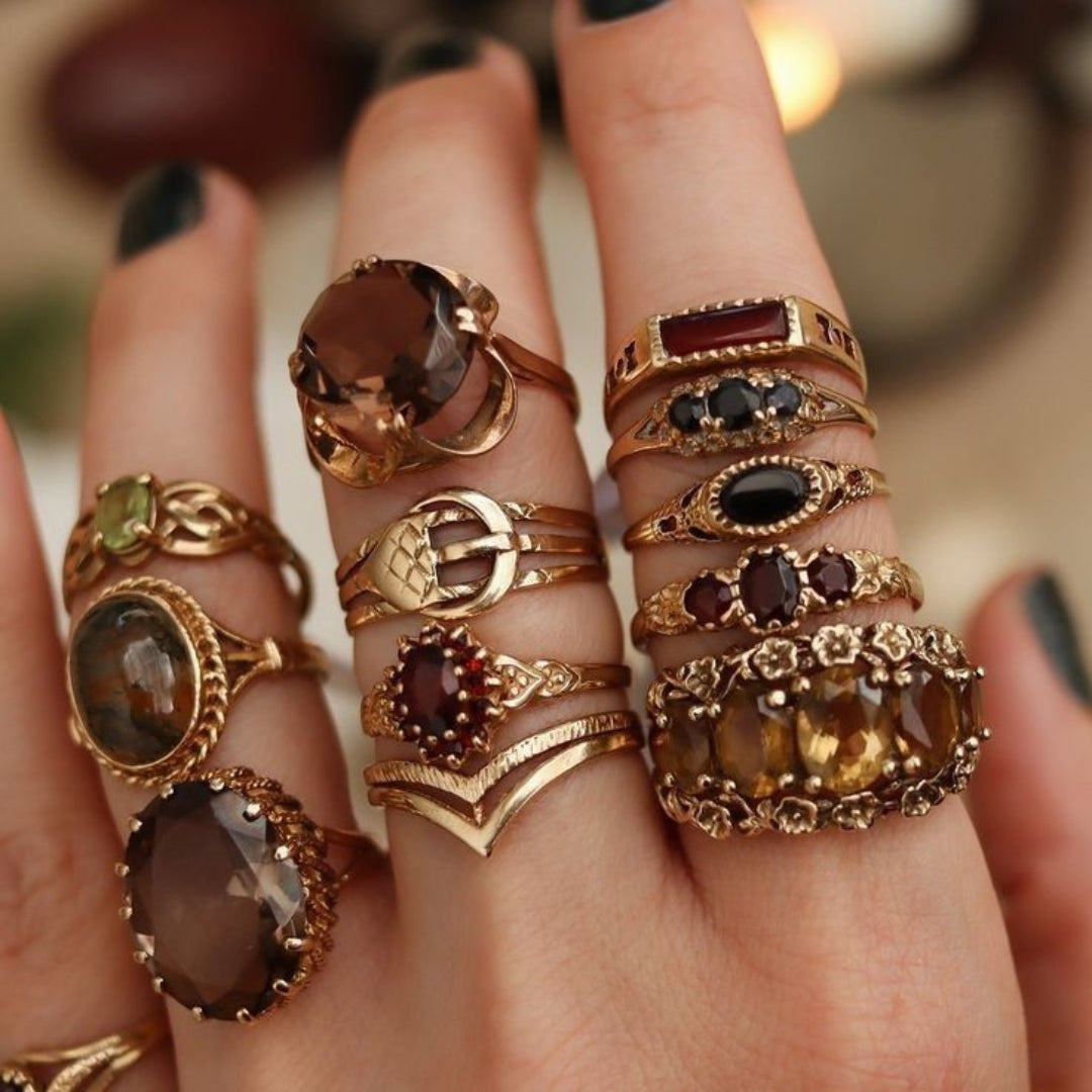 Bohemian Rose Ring Pack